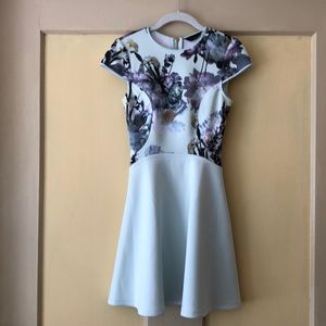 Blue floral Ted Baker dress